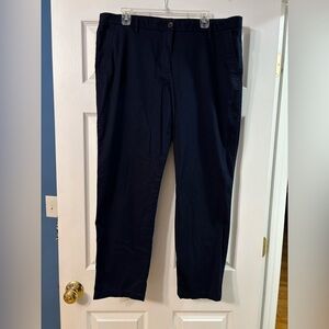 Talbots Navy Relaxed Chino Size 16